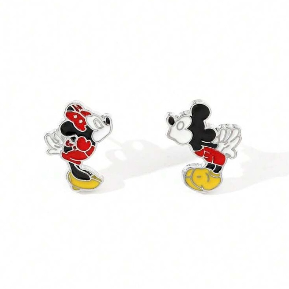 Mickey and Minnie Earrings. New.